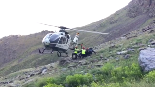 El Grupo de Rescate e Intervención en Montaña en plena acción