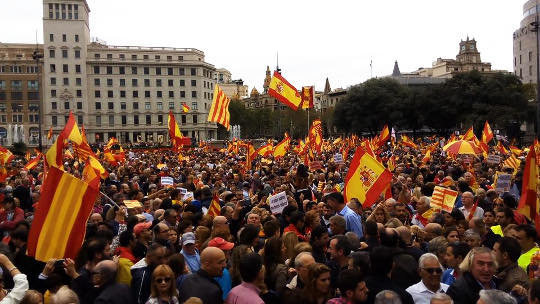 Manifestación de Barcelona, 12 Octubre 2016