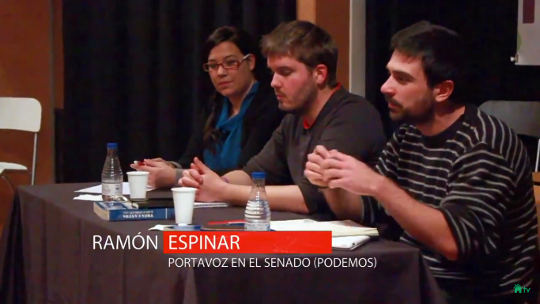 Ramón Espinar en el debate sobre el saqueo a la vivienda pública