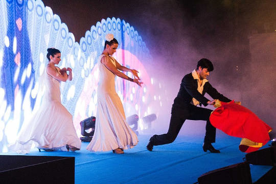 Espectaculo Flamenco en la fiesta del ZTE