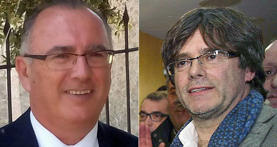 Josep Manel Bassols y Carles Puigdemont.
