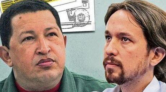 Hugo Chávez y Pablo Iglesias