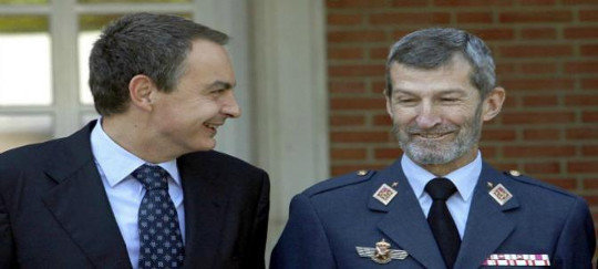 Ex presidente Zapatero junto a Jose Julio Rodríguez