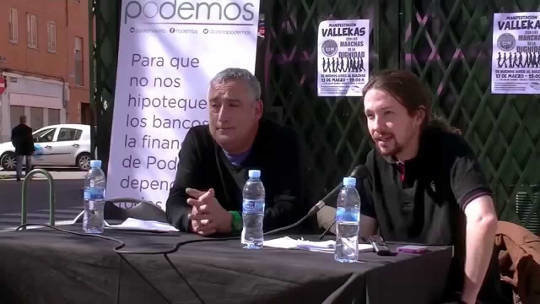 Pablo Iglesias presentando el Circulo de Vallecas