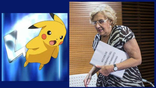 Pokemon y Manuela Carmena